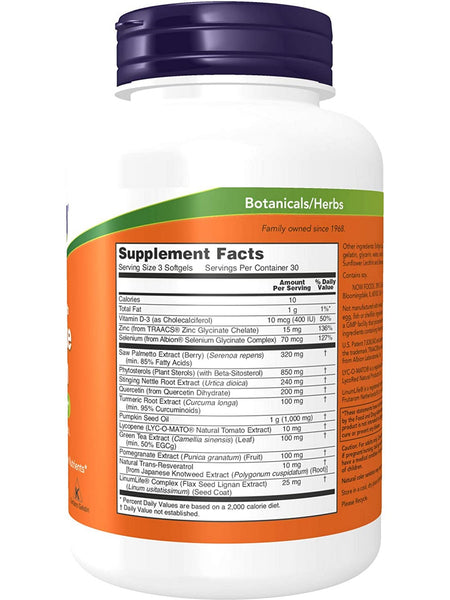 NOW Foods, Prostate Health, Clinical Strength, 90 softgels