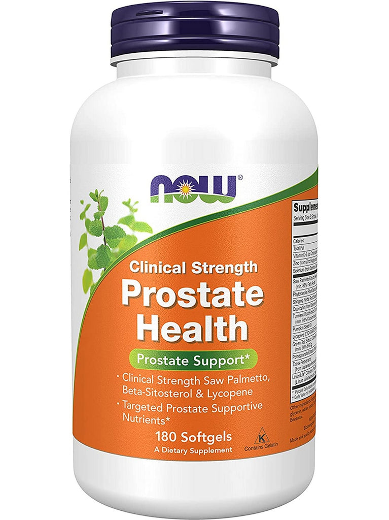 NOW Foods, Prostate Health, Clinical Strength, 180 softgels