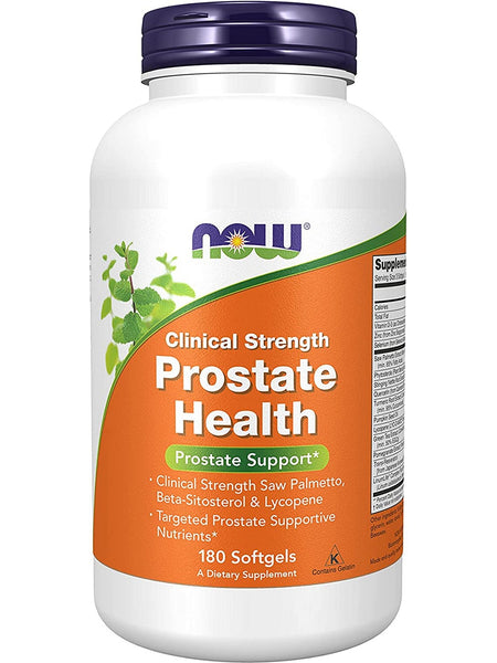 NOW Foods, Prostate Health, Clinical Strength, 180 softgels