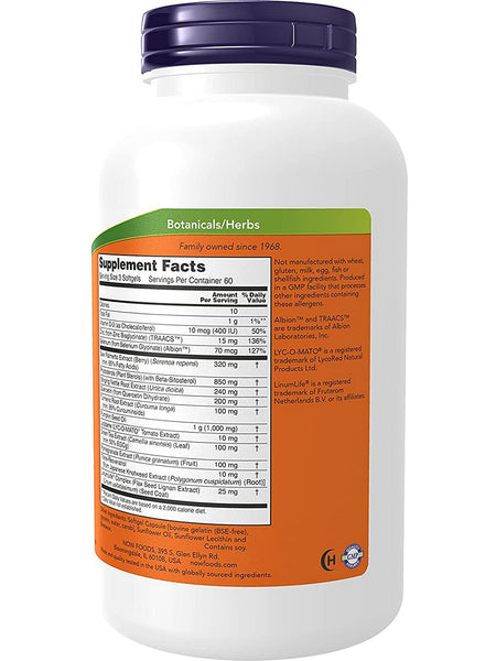 NOW Foods, Prostate Health, Clinical Strength, 180 softgels