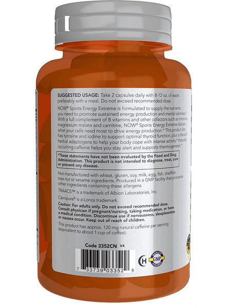 NOW Foods, Energy Extreme, 90 veg capsules