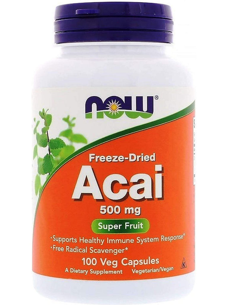 NOW Foods, Acai 500 mg, 100 veg capsules