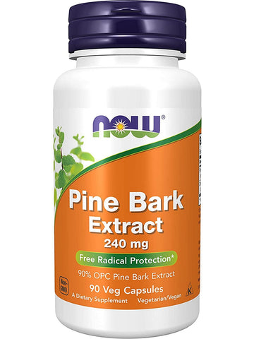 NOW Foods, Pine Bark Extract 240 mg, 90 veg capsules