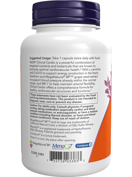 NOW Foods, Clinical Cardio, 90 veg capsules