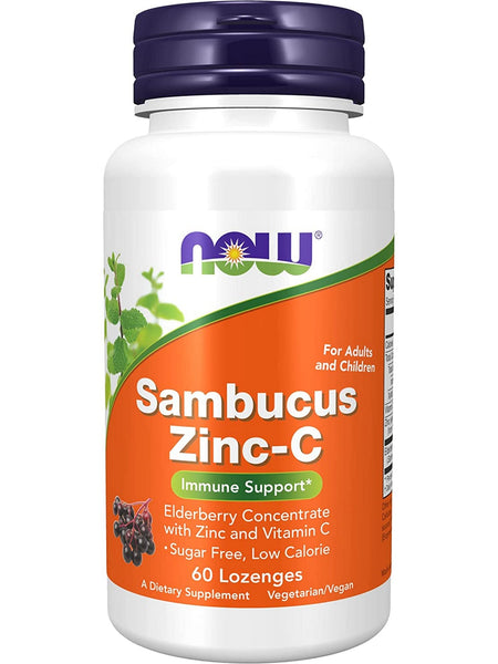 NOW Foods, Sambucus Zinc-C, 60 lozenges