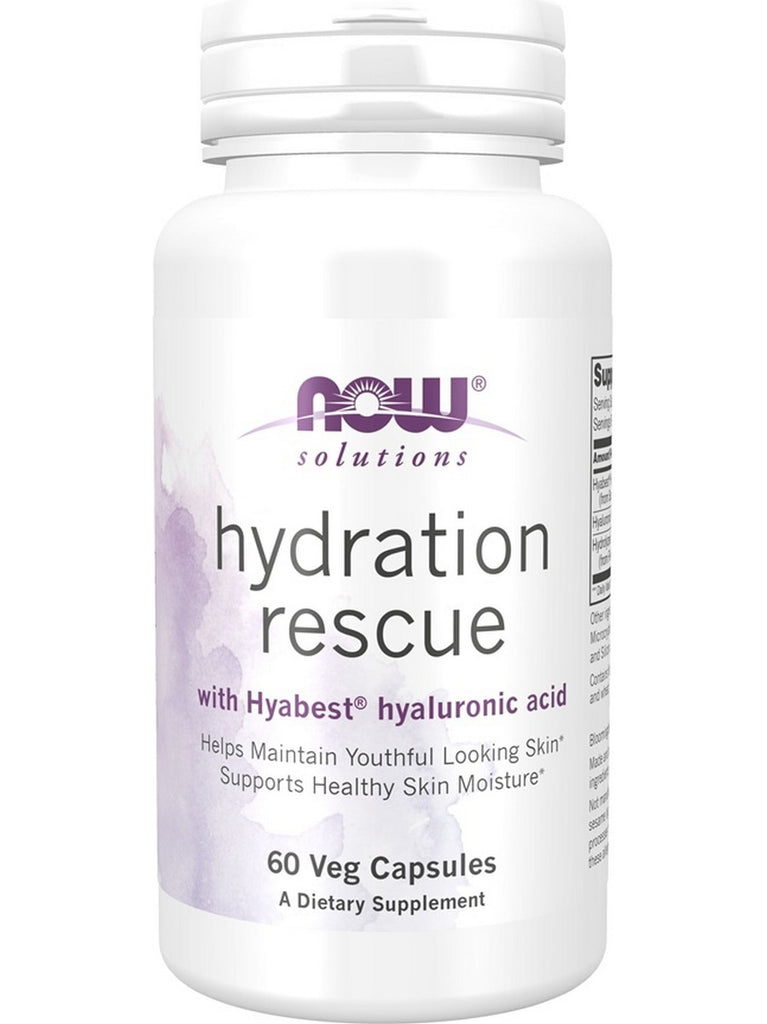 NOW Foods, Hydration Rescue with Hyabest® Hyaluronic Acid, 60 veg capsules