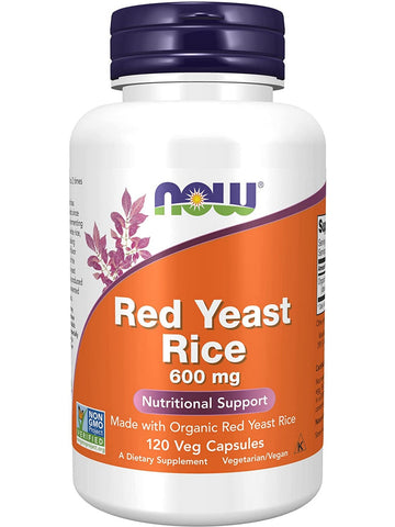 NOW Foods, Red Yeast Rice 600 mg, 120 veg capsules