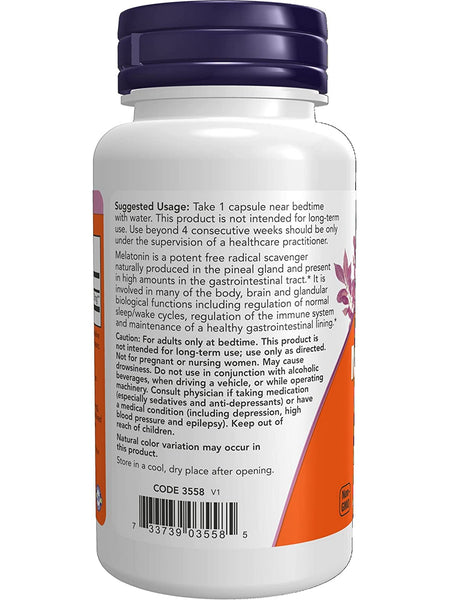 NOW Foods, Melatonin 20 mg, Maximum Strength, 90 veg capsules