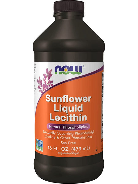 NOW Foods, Sunflower Liquid Lecithin, 16 fl oz