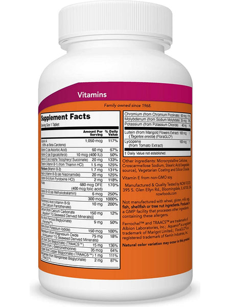 NOW Foods, Daily Vits™, 250 tablets