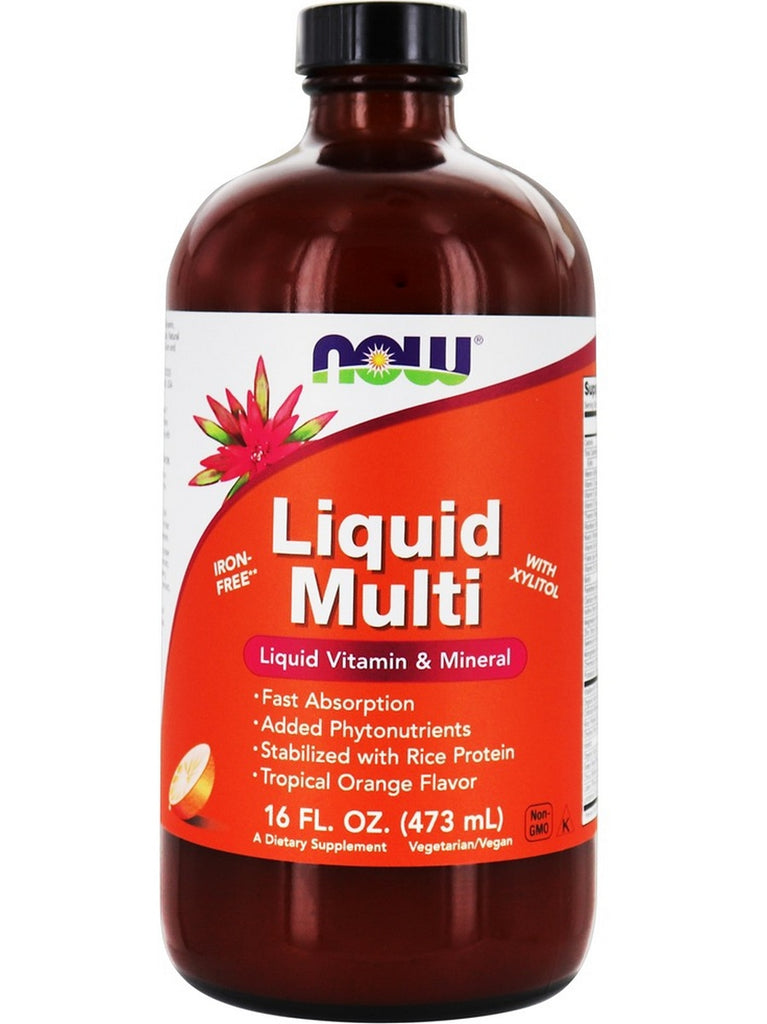 NOW Foods, Liquid Multi, Tropical Orange Flavor, 16 fl oz