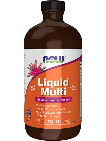 NOW Foods, Liquid Multi, Wild Berry Flavor, 16 fl oz