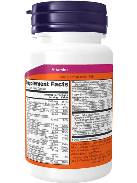 NOW Foods, Daily Vits™, 30 veg capsules