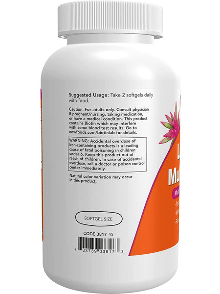 NOW Foods, Liquid Multi Gels, 180 softgels