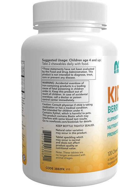 NOW Foods, Kid Vits™ Berry Blast, 120 chewables