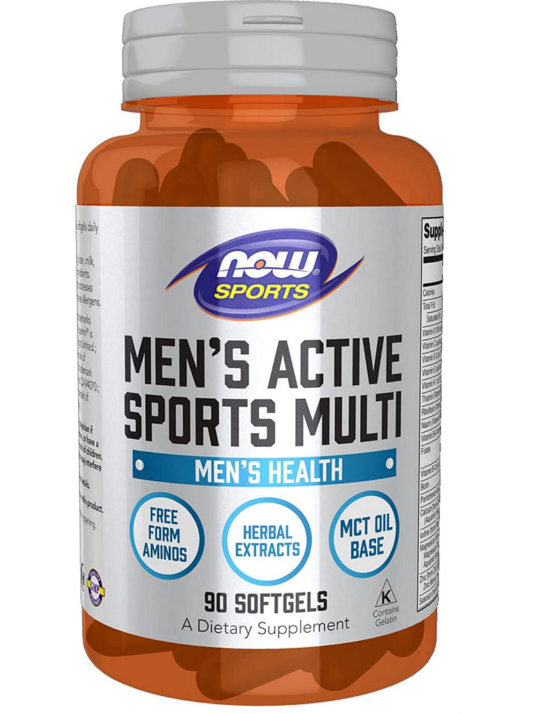 NOW Foods, Men's Active Sports Multi, 90 softgels