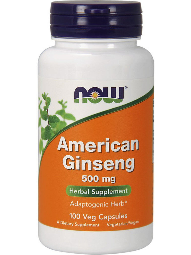 NOW Foods, American Ginseng 500 mg, 100 veg capsules