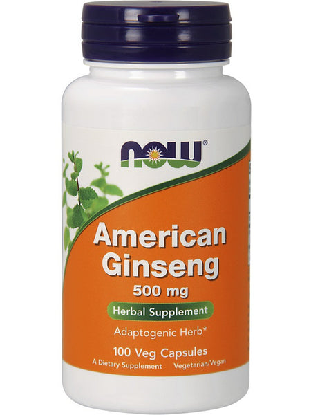 NOW Foods, American Ginseng 500 mg, 100 veg capsules