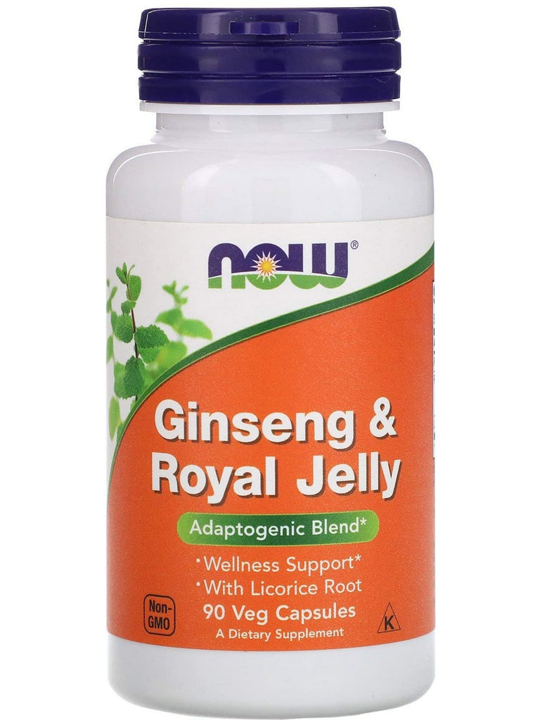NOW Foods, Ginseng & Royal Jelly, 90 veg capsules