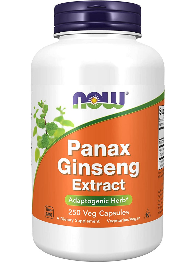 NOW Foods, Panax Ginseng Extract, 250 veg capsules