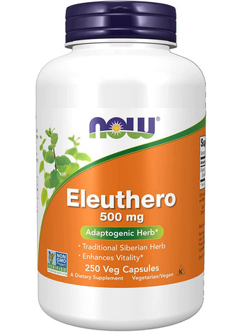 NOW Foods, Eleuthero 500 mg, 250 veg capsules