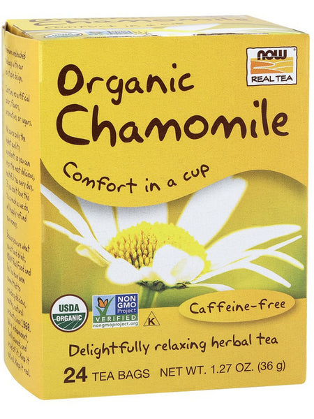 NOW Foods, Organic Chamomile, 24 tea bags