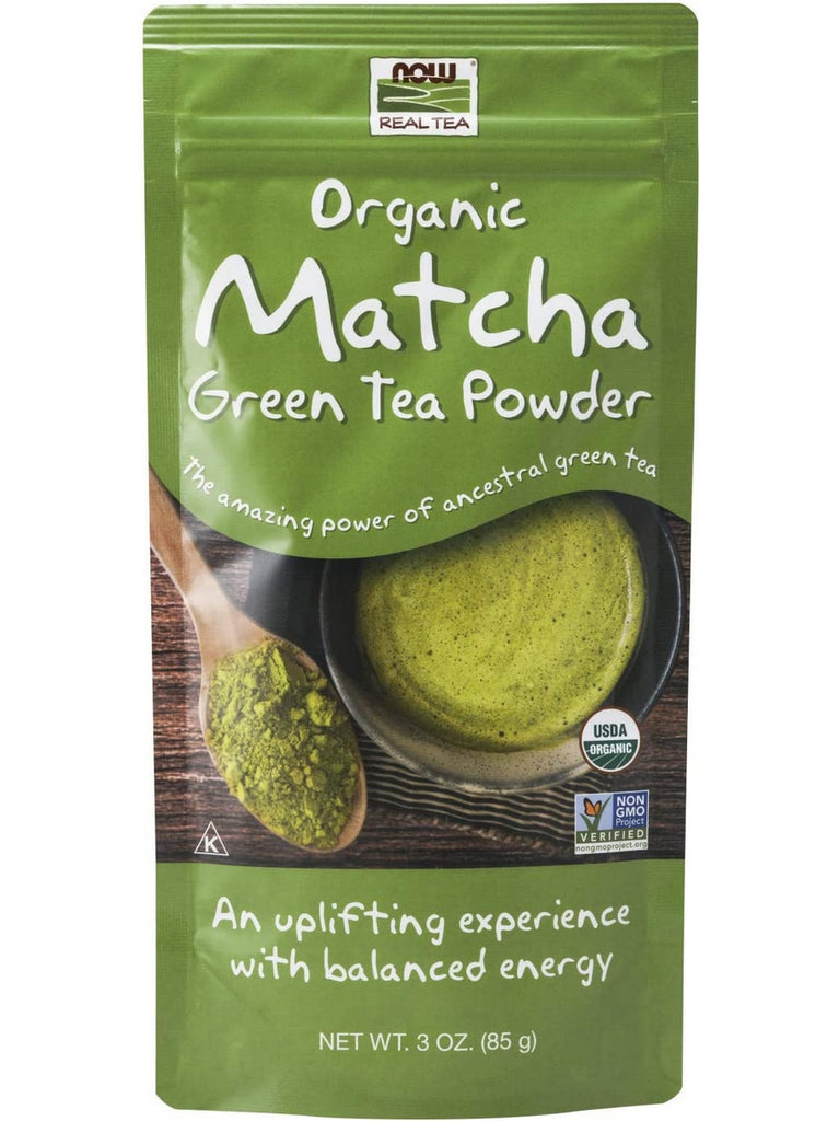 NOW Foods, Organic Matcha Green Tea Powder, 3 oz