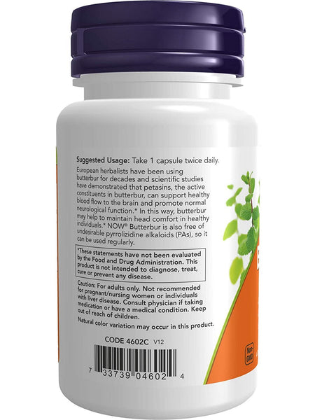 NOW Foods, Butterbur, 60 veg capsules