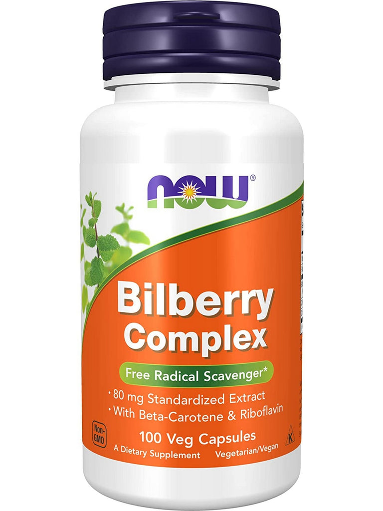 NOW Foods, Bilberry Complex, 100 veg capsules