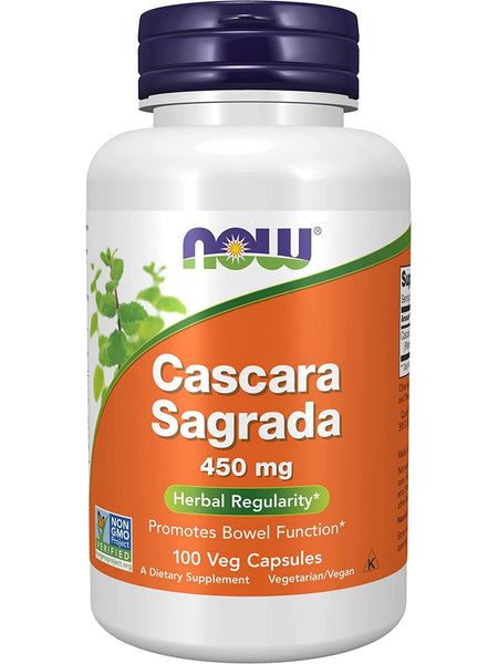 NOW Foods, Cascara Sagrada 450 mg, 100 veg capsules
