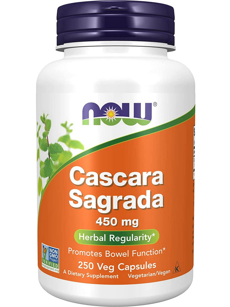 NOW Foods, Cascara Sagrada 450 mg, 250 veg capsules