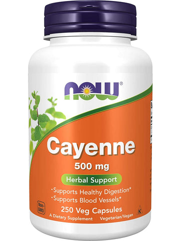 NOW Foods, Cayenne 500 mg, 250 veg capsules