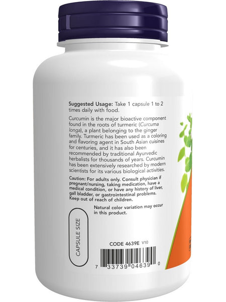 NOW Foods, Turmeric Curcumin, 120 veg capsules