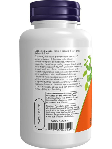 NOW Foods, Turmeric Curcumin Phytosome with Meriva, 60 veg capsules