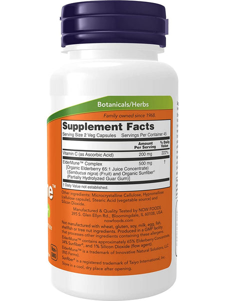 NOW Foods, ElderMune™, 90 veg capsules