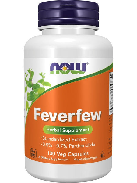 NOW Foods, Feverfew, 100 veg capsules