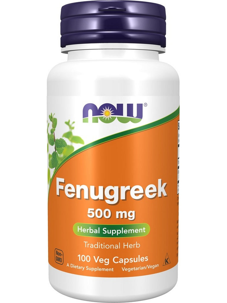 NOW Foods, Fenugreek 500 mg, 100 veg capsules