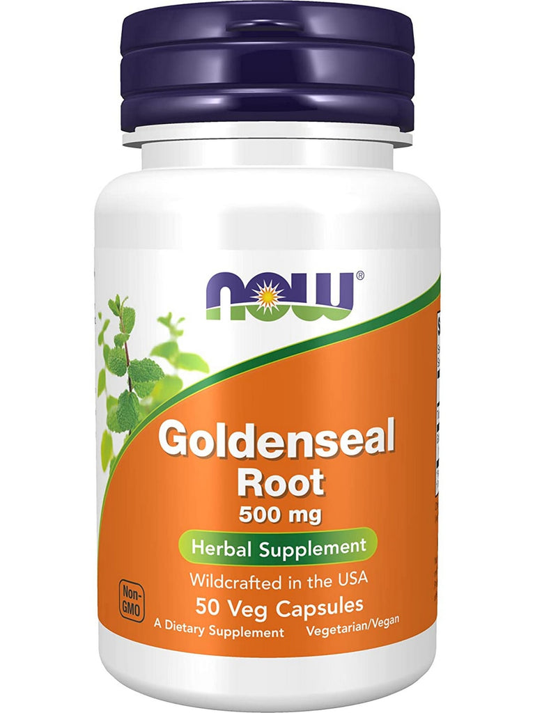 NOW Foods, Goldenseal Root 500 mg, 50 veg capsules