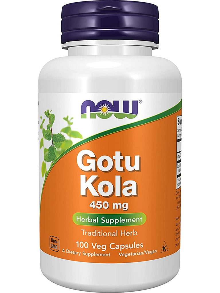 NOW Foods, Gotu Kola 450 mg, 100 veg capsules