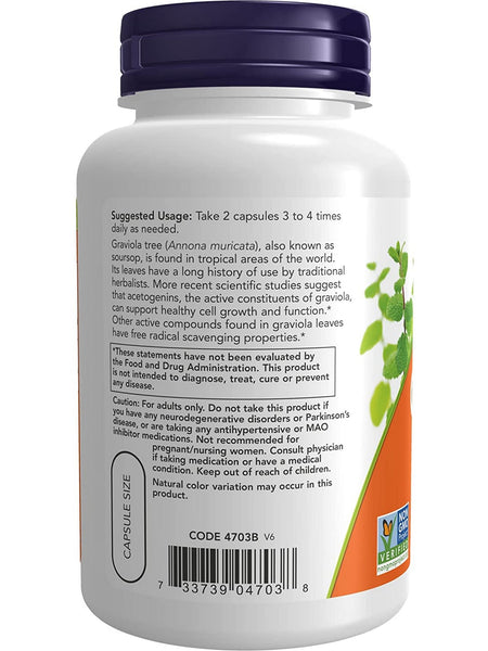 NOW Foods, Graviola 500 mg, 100 veg capsules