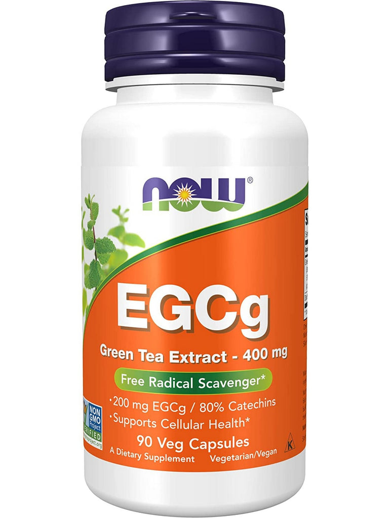 NOW Foods, EGCg Green Tea Extract 400 mg, 90 veg capsules