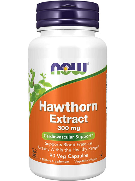 NOW Foods, Hawthorn Extract 300 mg, 90 veg capsules