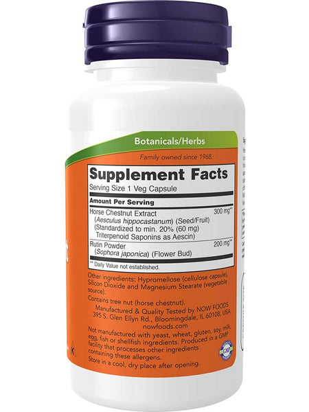 NOW Foods, Horse Chestnut 300 mg, 90 veg capsules