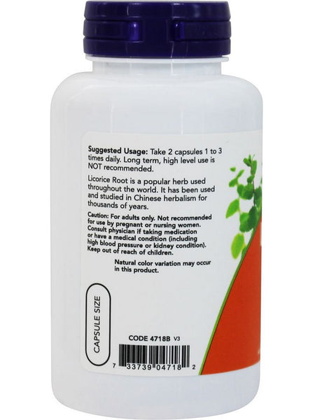 NOW Foods, Licorice Root 450 mg, 100 veg capsules