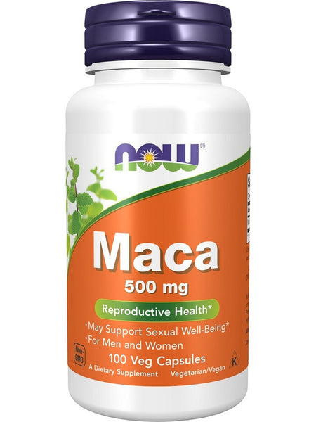 NOW Foods, Maca 500 mg, 100 veg capsules