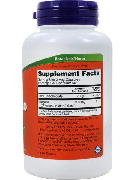NOW Foods, Oregano 450 mg, 100 veg capsules