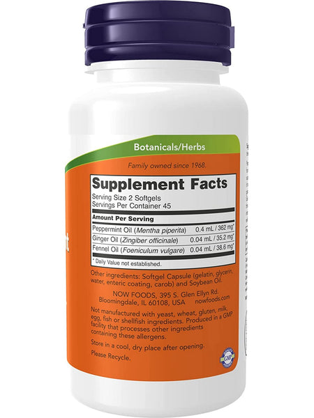 NOW Foods, Peppermint Gels, 90 softgels