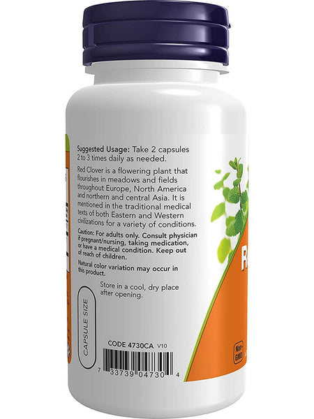 NOW Foods, Red Clover 375 mg, 100 veg capsules