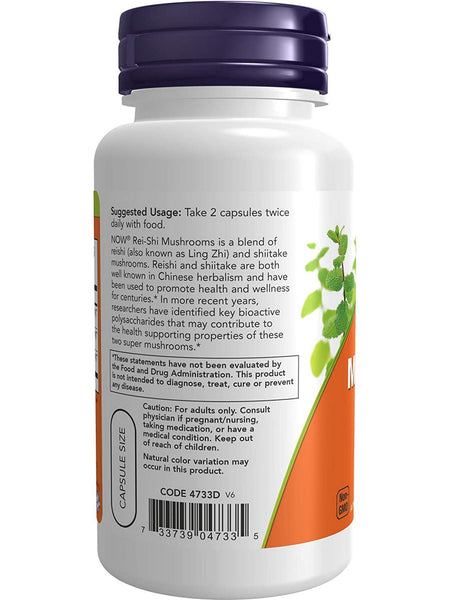 NOW Foods, Rei-Shi Mushrooms 270 mg, 100 veg capsules