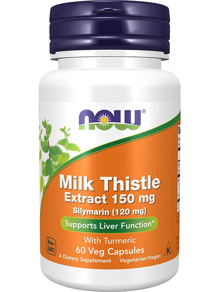 NOW Foods, Silymarin Milk Thistle Extract 150 mg, 60 veg capsules